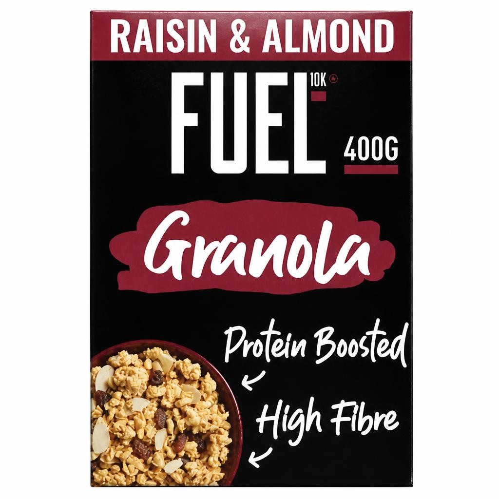 FUEL10K FUEL10K Raisin & Almond Protein Granola Breakfast Cereal 400g