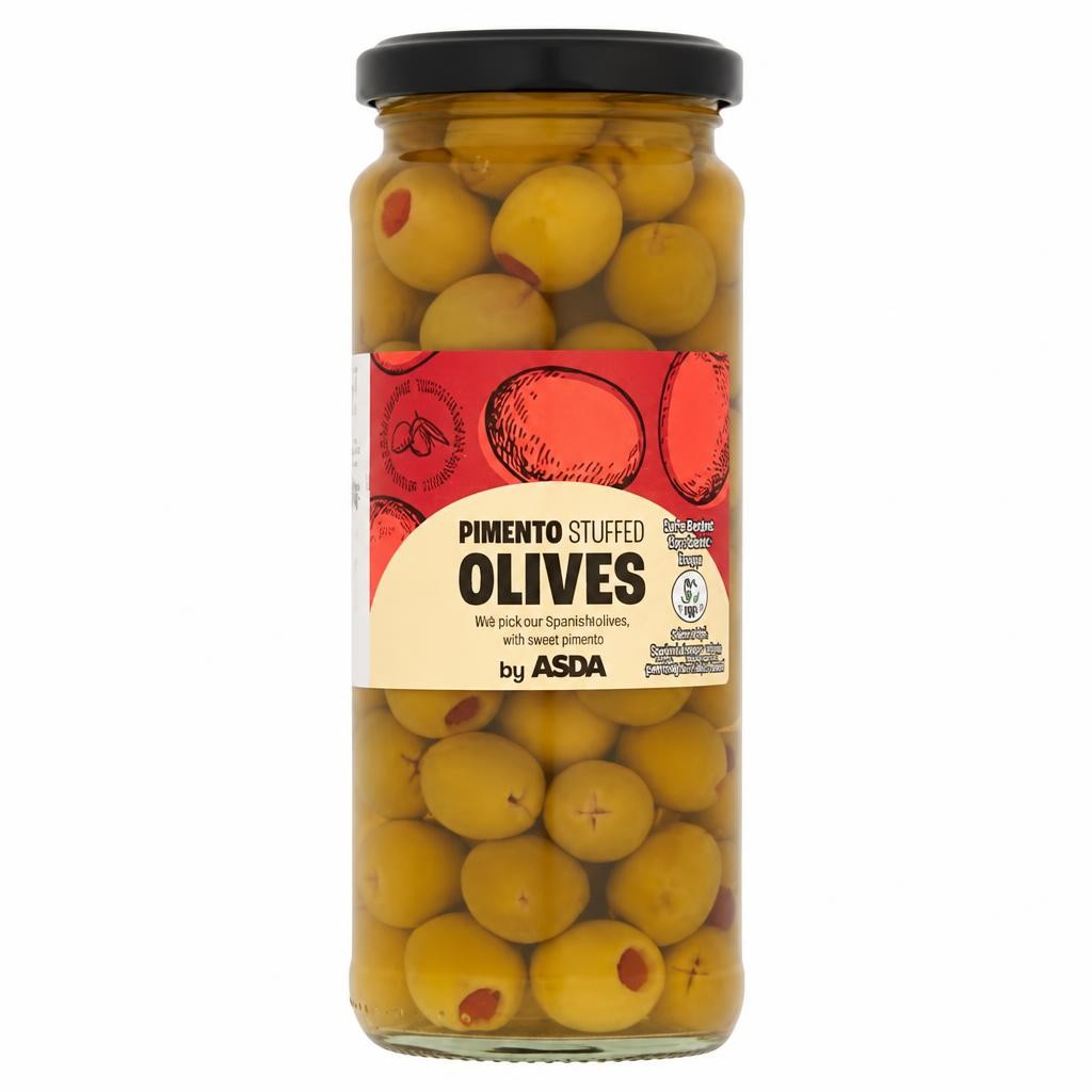 ASDA Pimento Stuffed Olives 340g