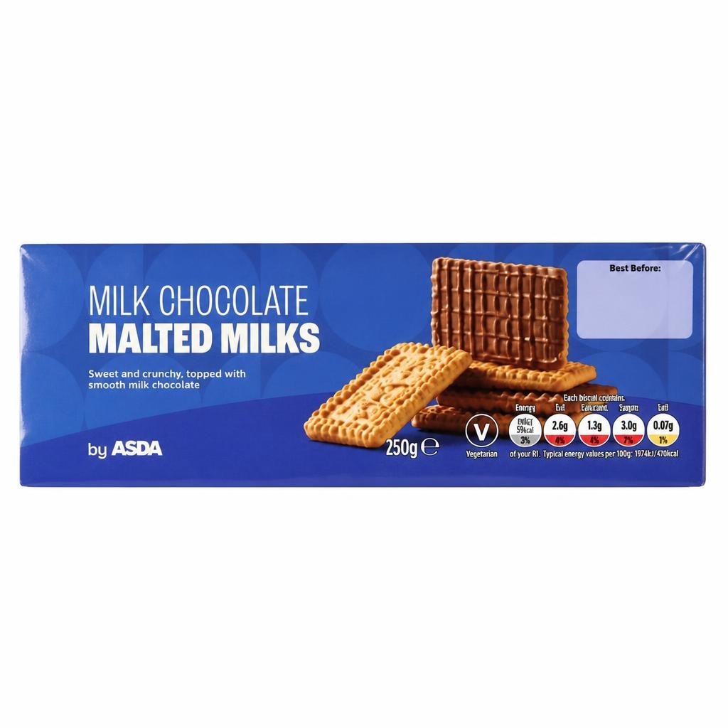 ASDA Milk Chocolate Malted Milks 250g