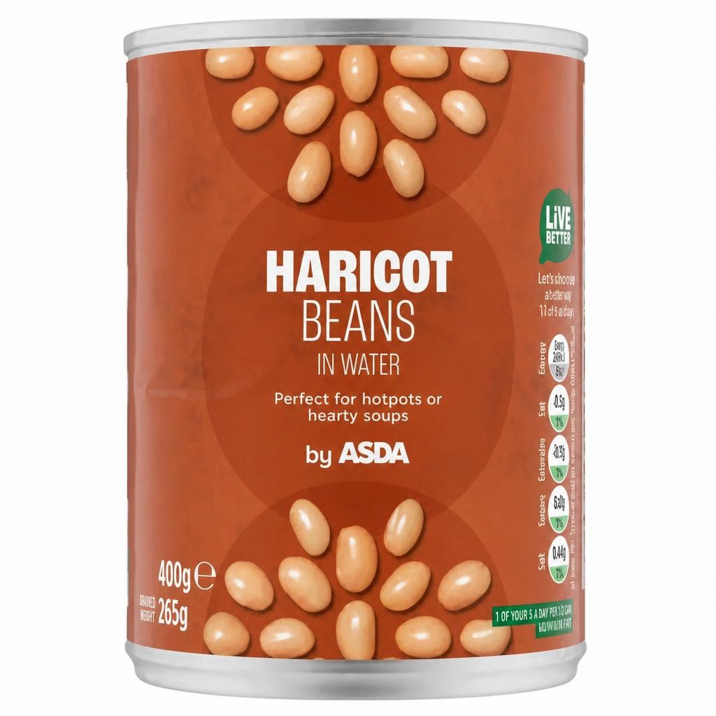 ASDA Haricot Beans in Water 400g