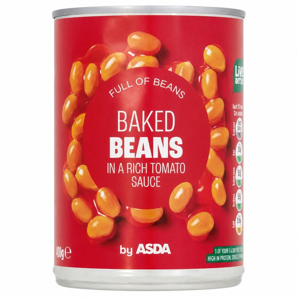 ASDA Baked Beans in a Rich Tomato Sauce 410g