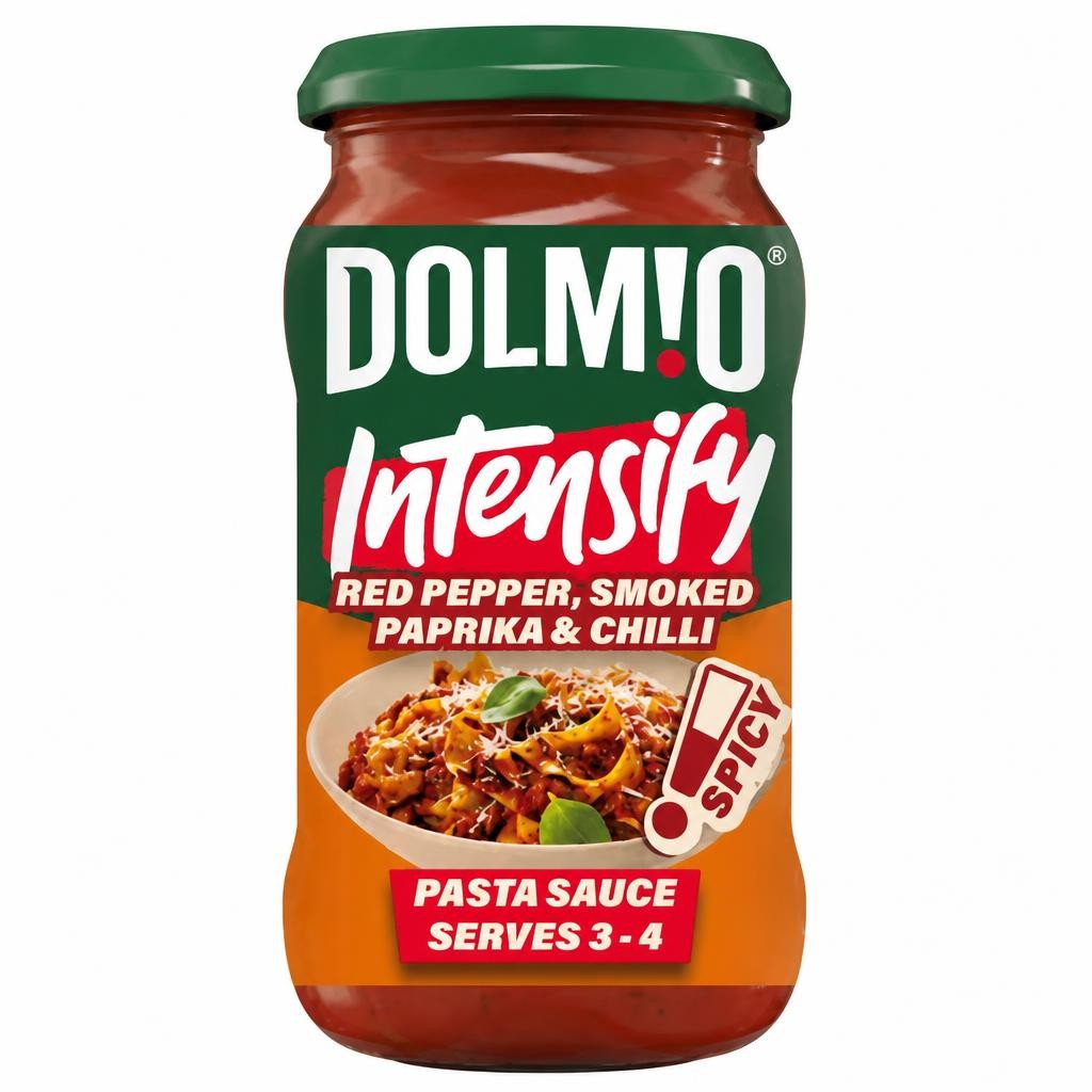 Dolmio Intensify Pasta Sauce Spicy Red Pepper Smoked Paprika & Chilli 400g