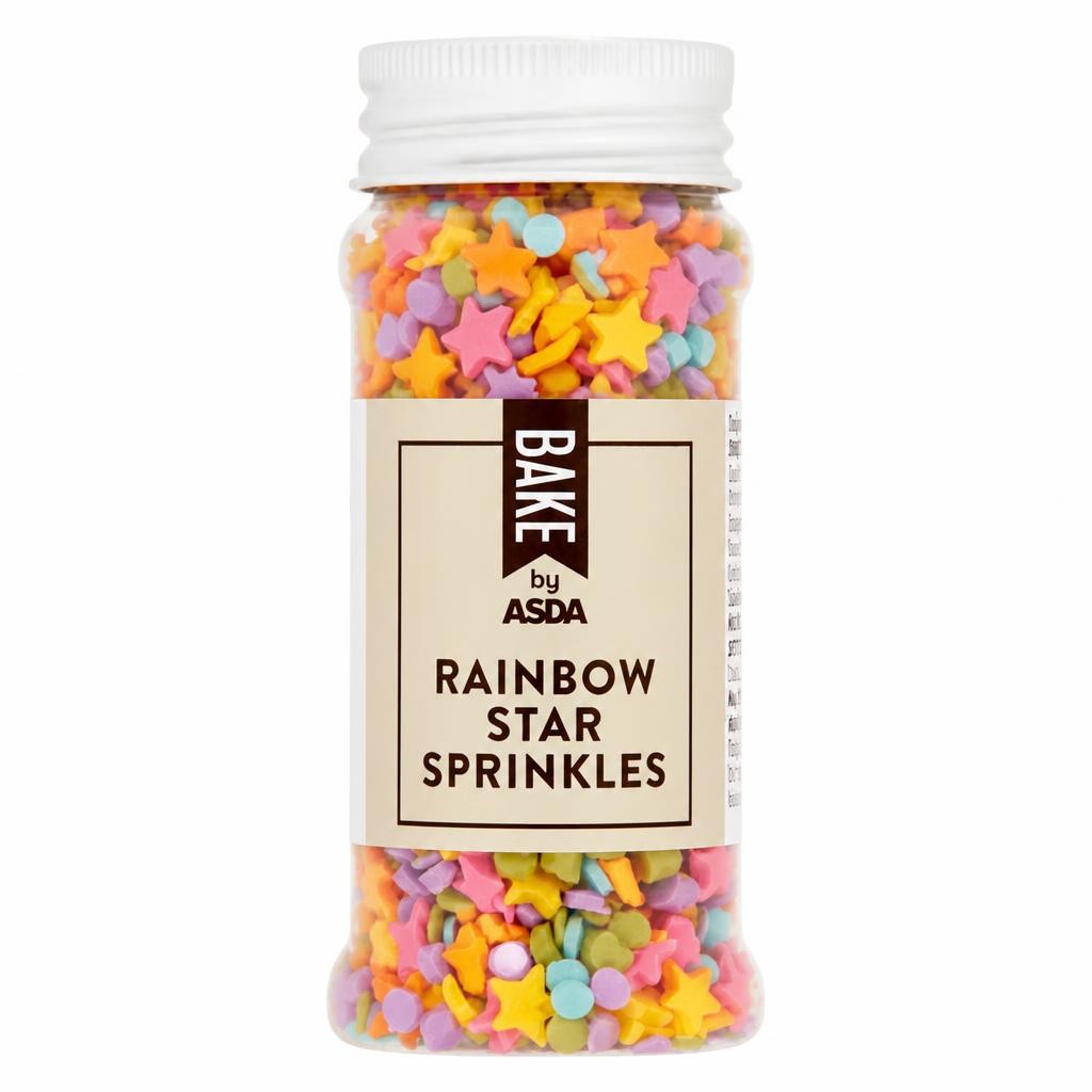 BAKE by ASDA BAKE by ASDA Rainbow Star Sprinkles 65g