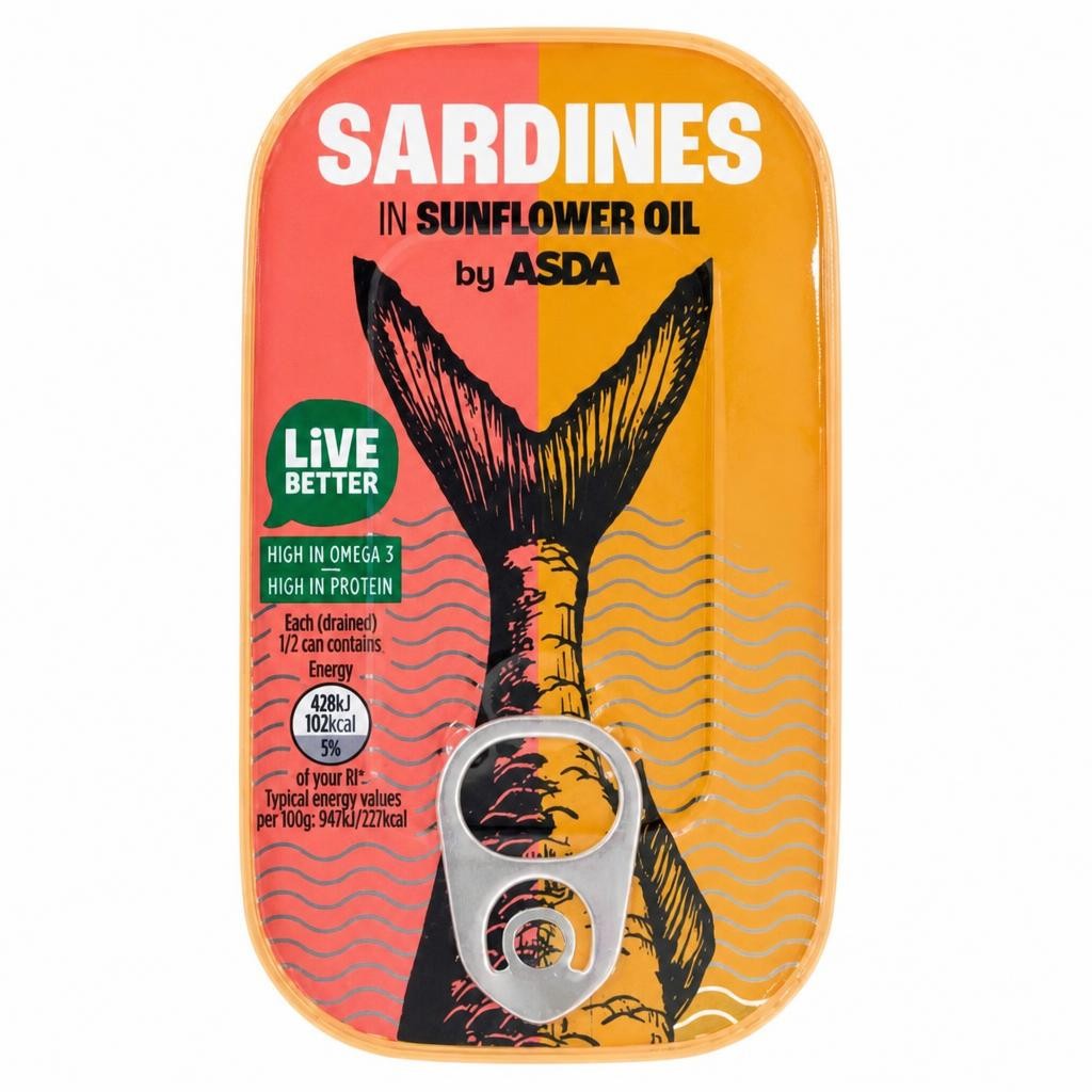 ASDA Sardines in Sunflower Oil 120g