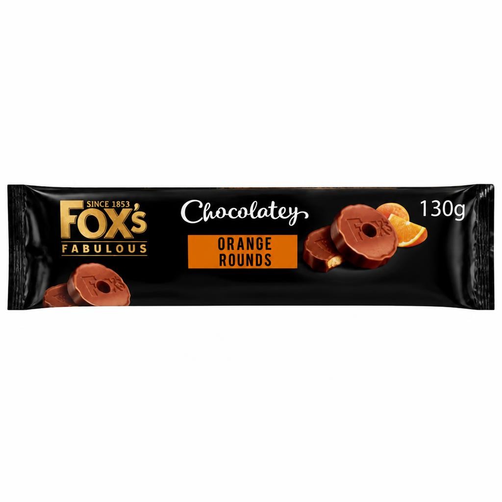 Fox's Limited Edition Fabulous Chocolatey Orange Rounds 130g