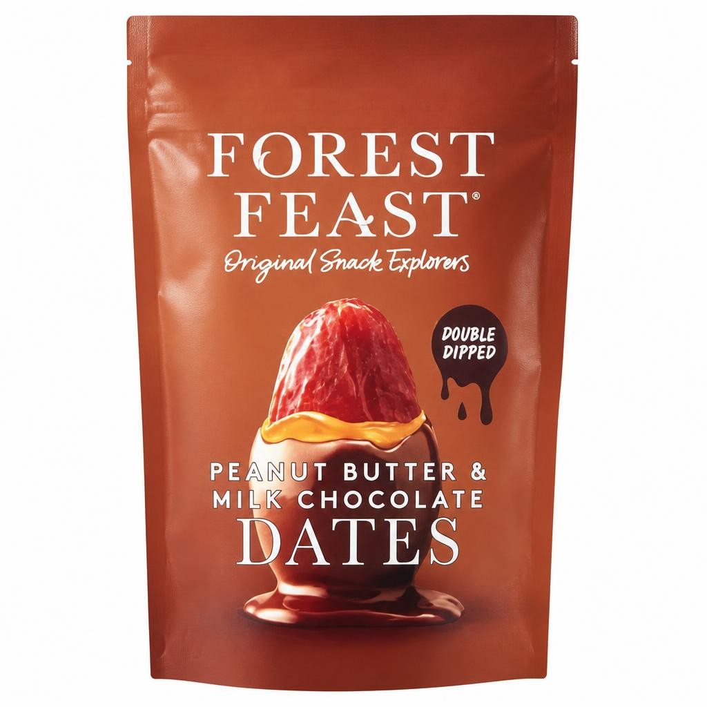 Forest Feast Peanut Butter & Milk Chocolate Dates 140g