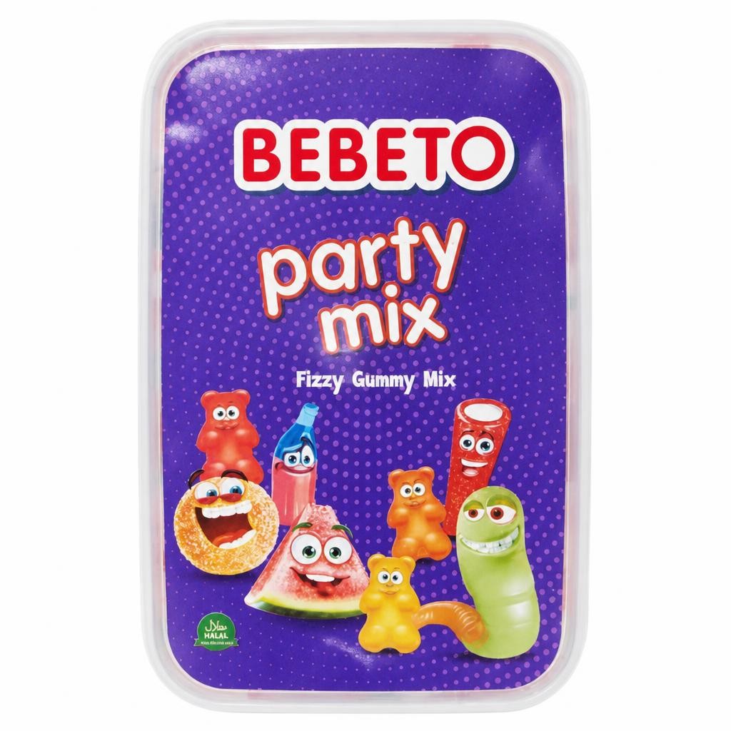 Bebeto Party Mix Fizzy Gummy Mix 400g