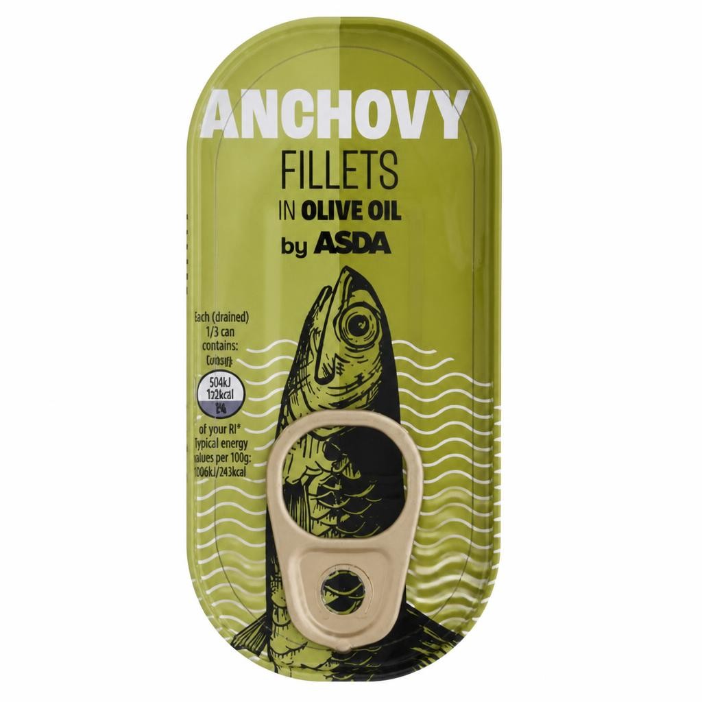 ASDA Anchovy Fillets in Olive Oil 50g