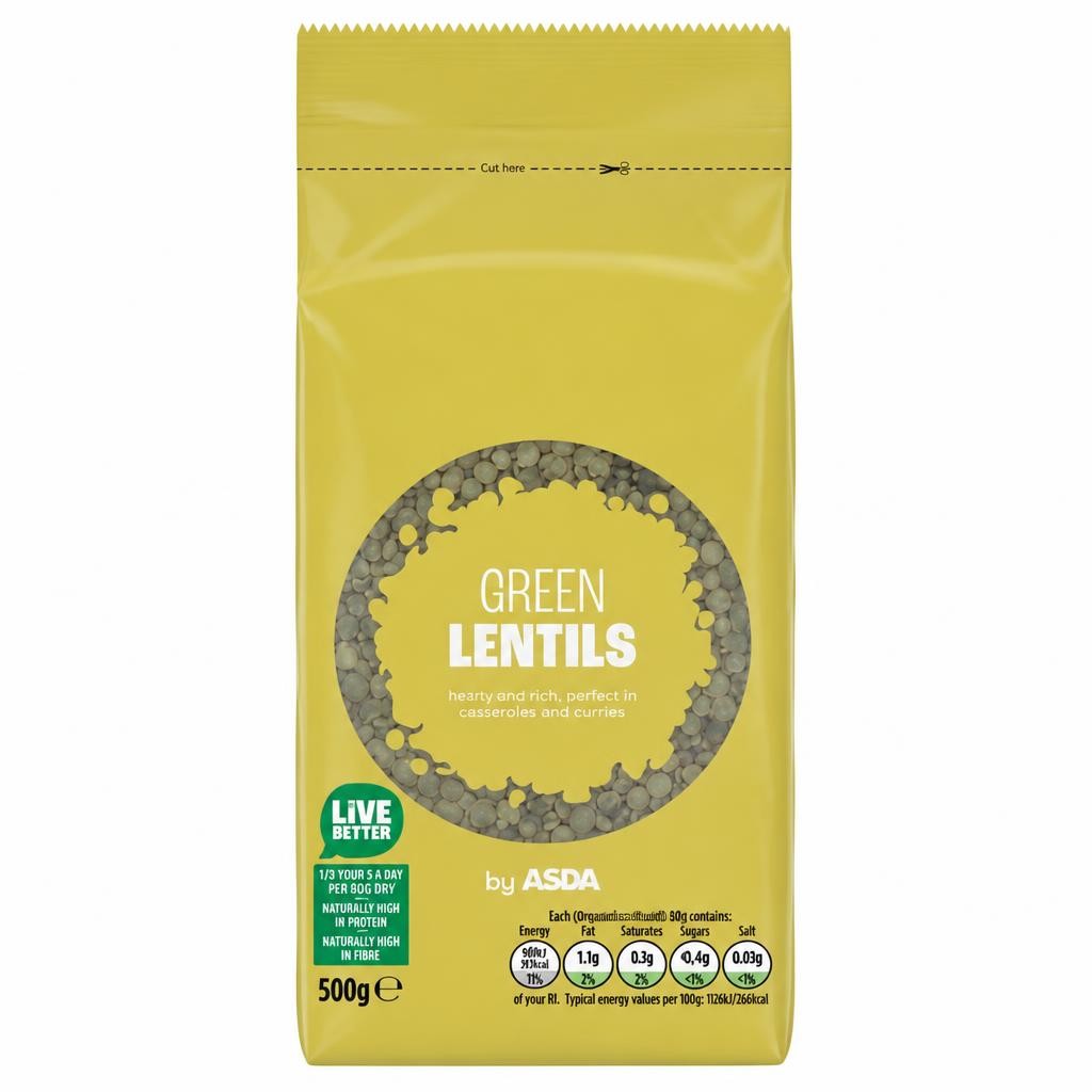 ASDA Green Lentils 500g