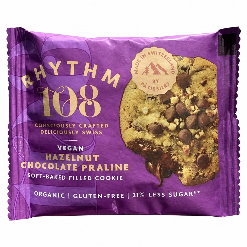 Rhythm 108 Hazelnut Chocolate Praline Soft-Baked Filled Cookie 50g
