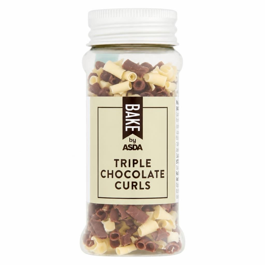 BAKE by ASDA BAKE by ASDA Triple Chocolate Curls 30g