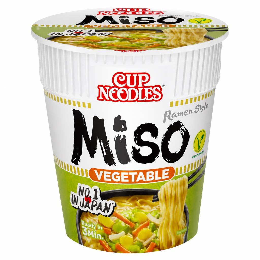 Nissin Cup Noodles Miso Vegetable Instant Ramen Style Pot 67g