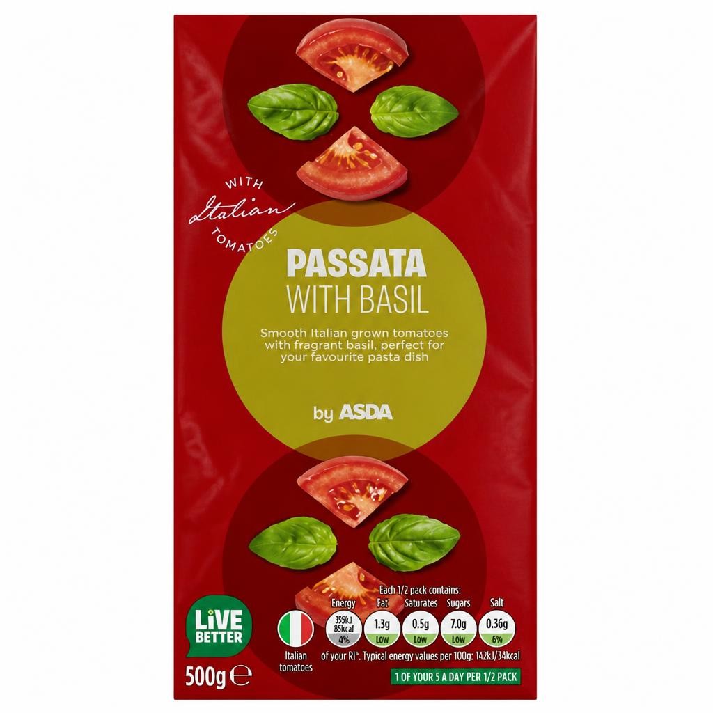 ASDA Passata with Basil 500g