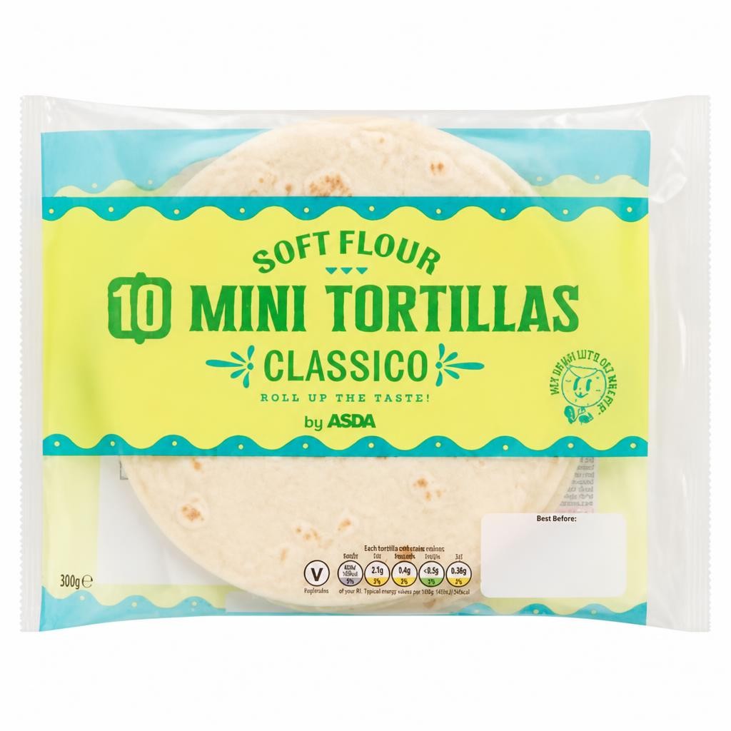 ASDA 10 Mini Tortillas Classico 300g