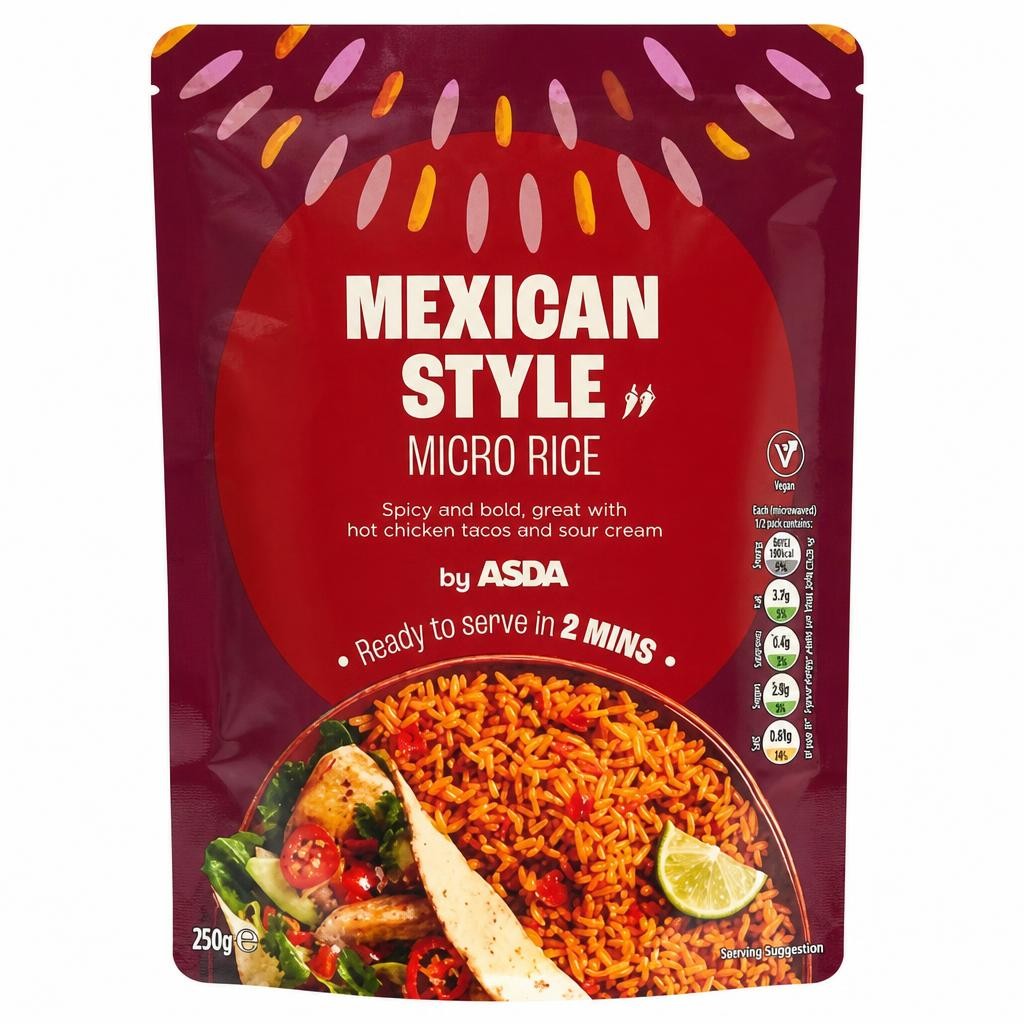 ASDA Mexican Style Micro Rice 250g