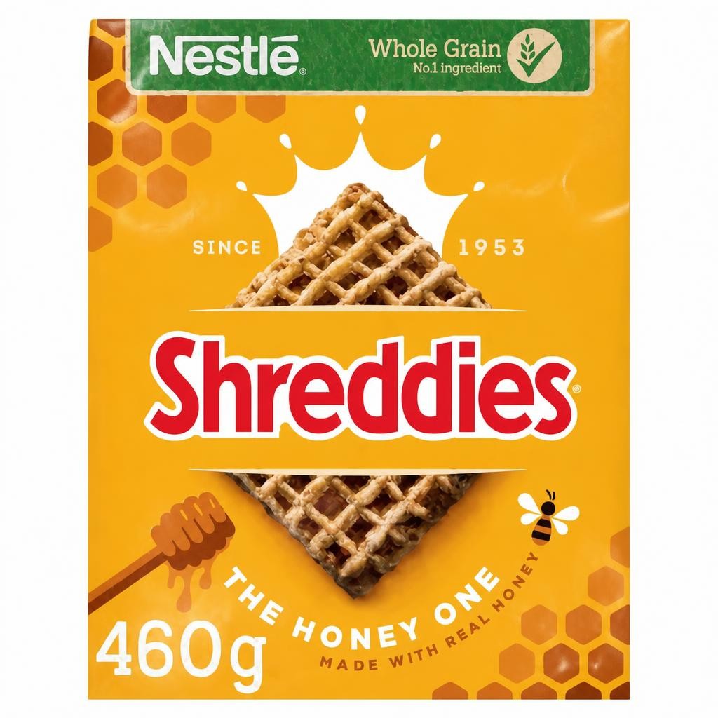Nestlé Shreddies Honey Malted Wheats Breakfast Cereal 460g