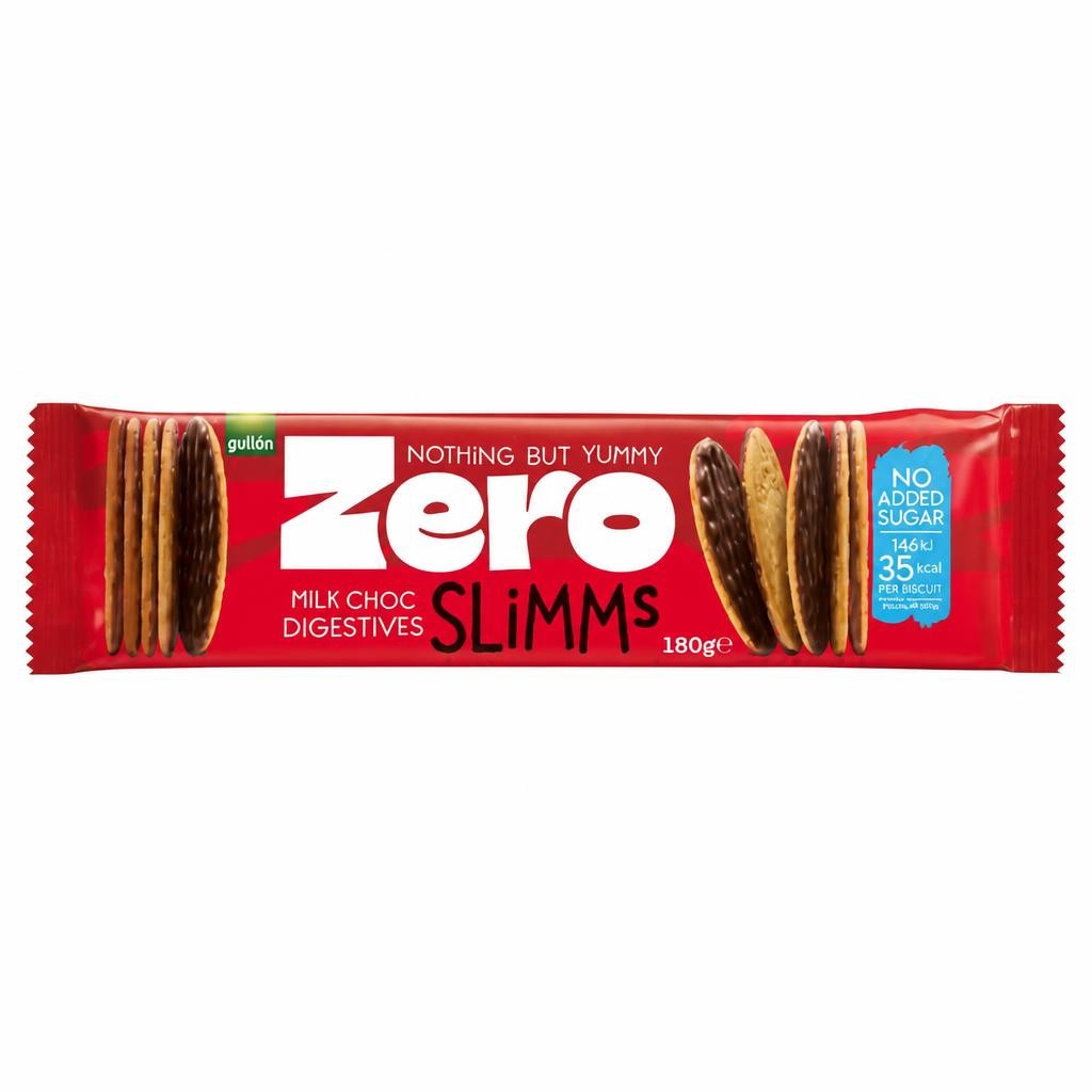 Gullón Zero Milk Choc Digestives Slimms 150g