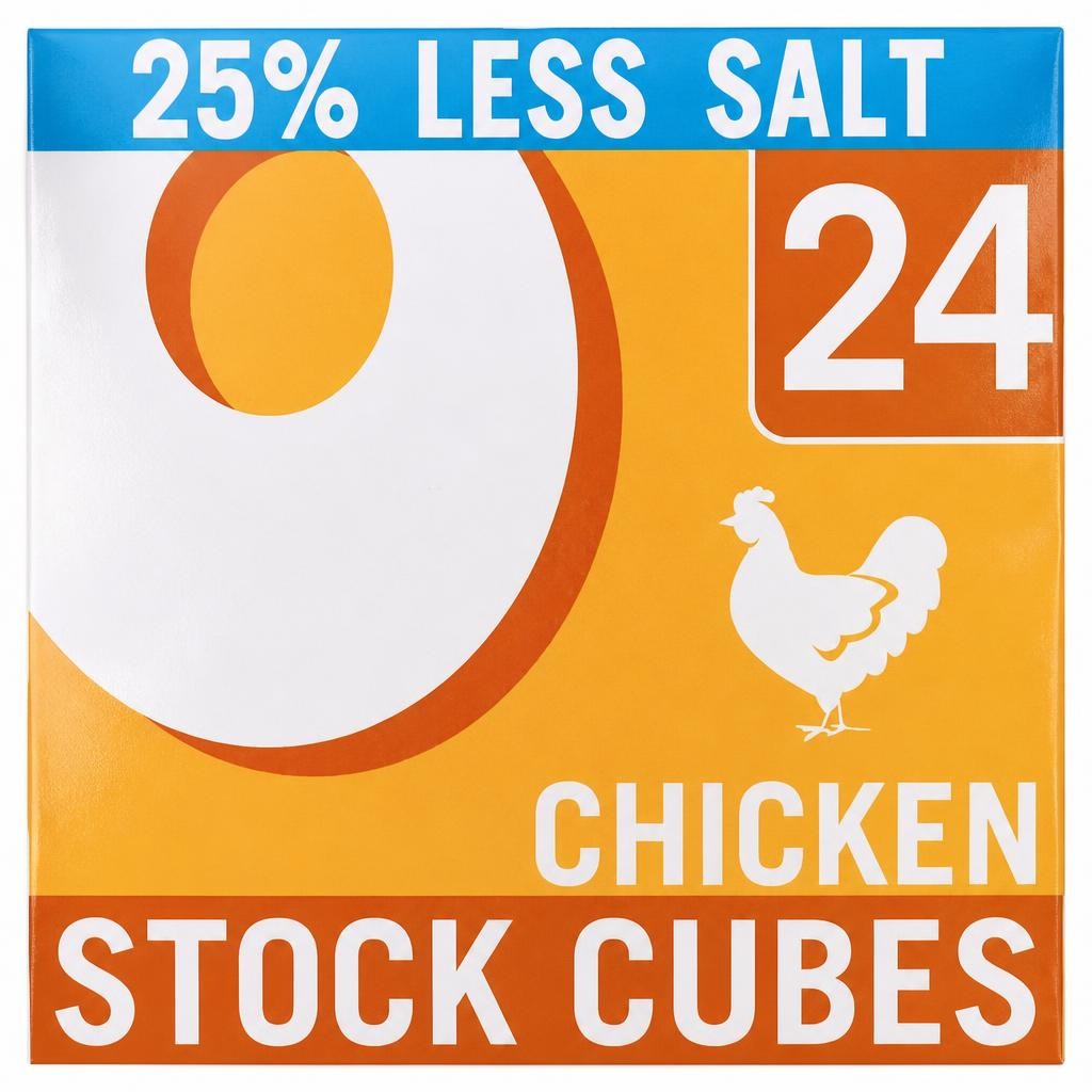 Oxo Oxo 24 Reduced Salt Chicken Stock Cubes 142g