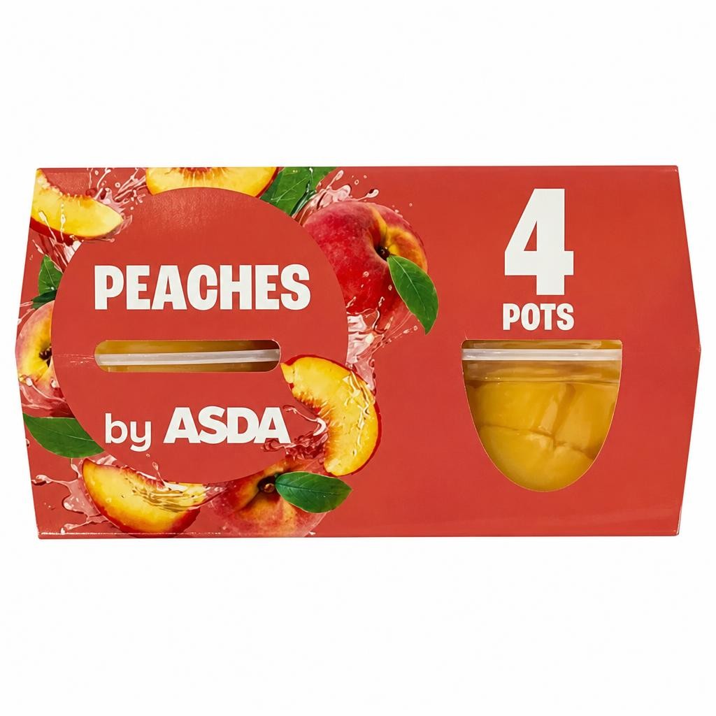 ASDA Peaches Pots 4 x 113g (452g)