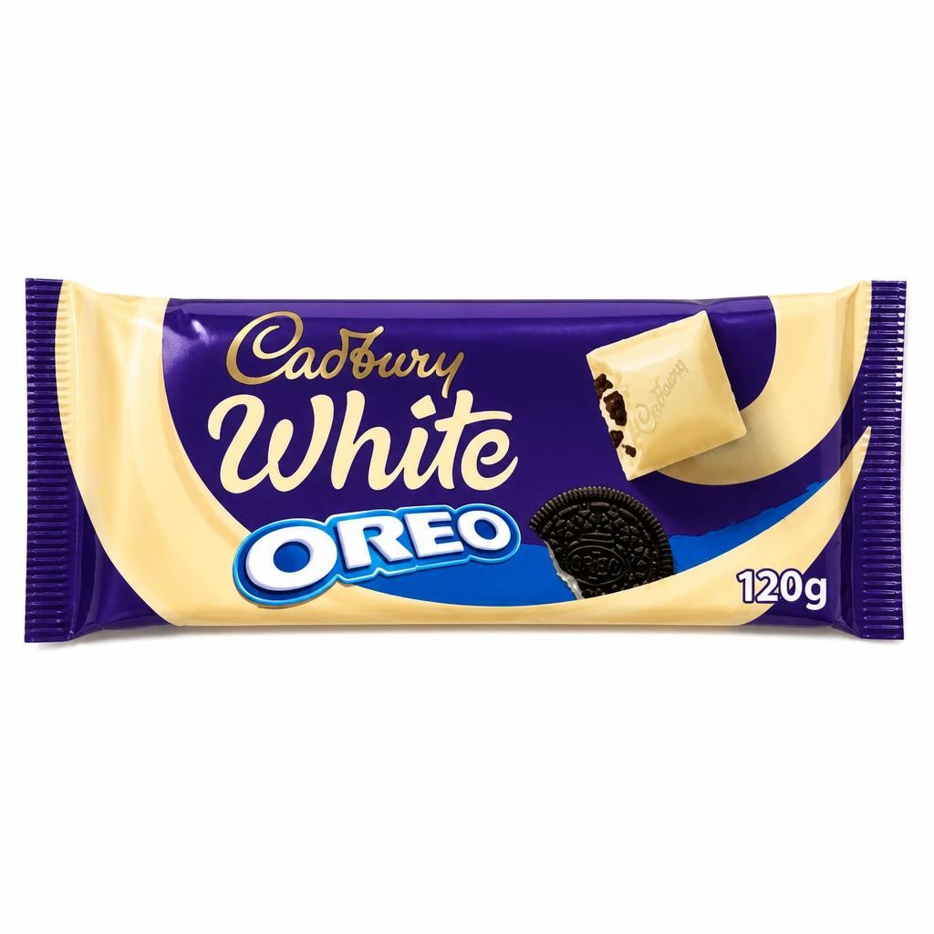 Cadbury White Oreo Chocolate Bar 120 g