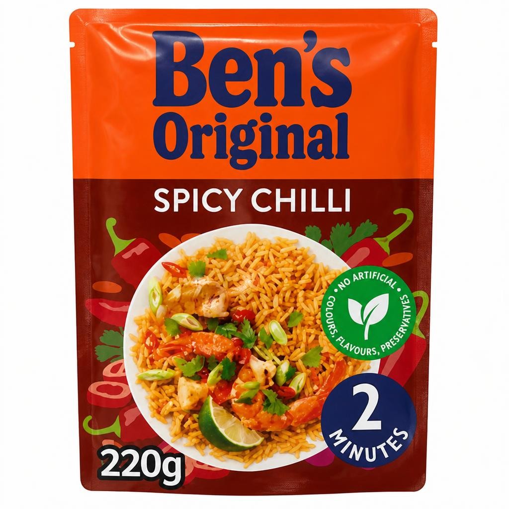 Ben's Original Spicy Chilli Microwave Rice 220g