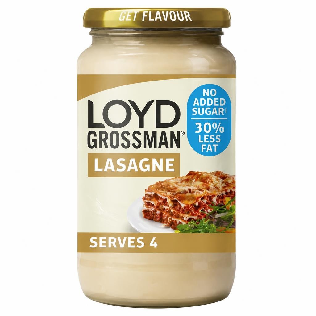 Loyd Grossman No Added Sugar White Lasagne Pasta Sauce 440g