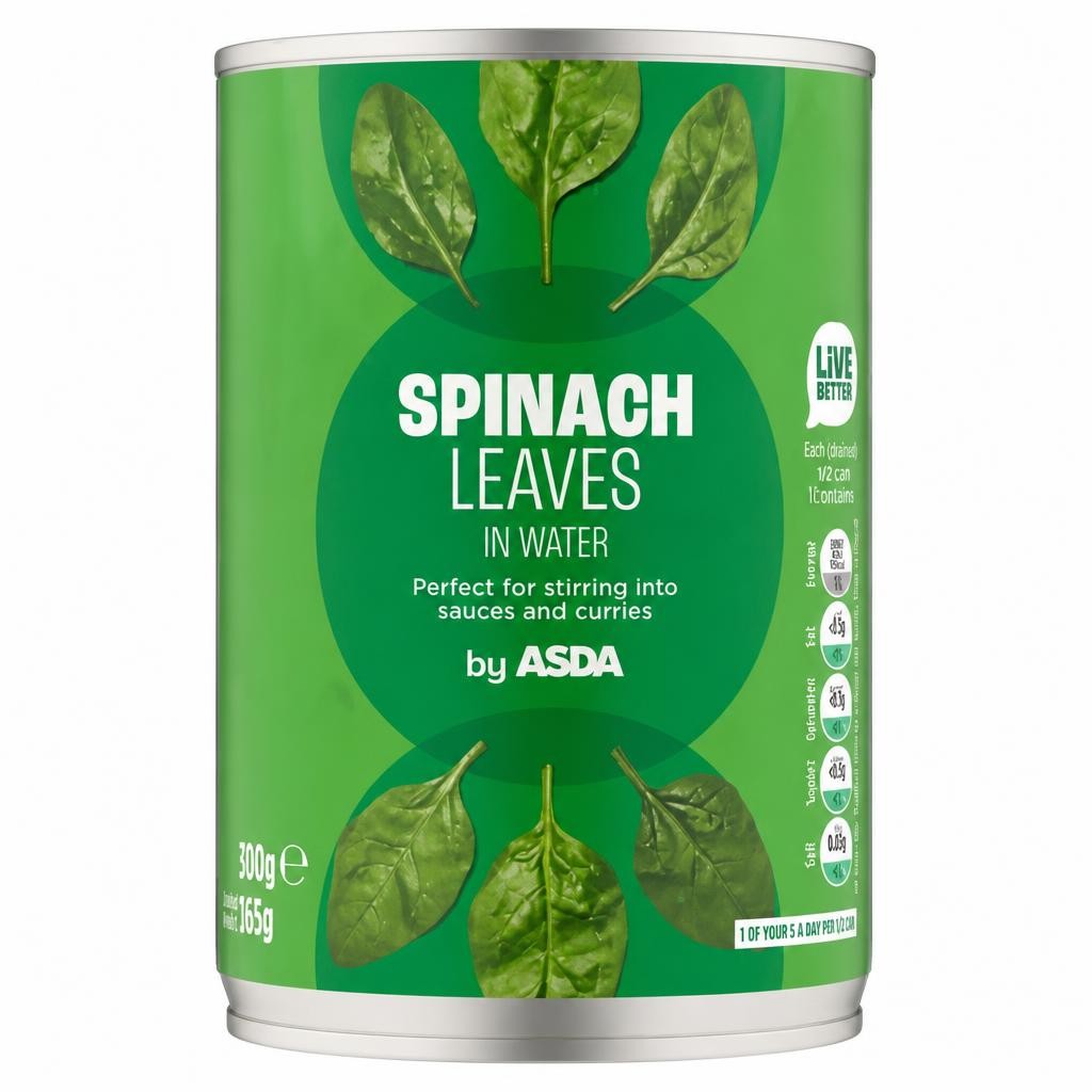 ASDA Spinach Leaves in Water 380g