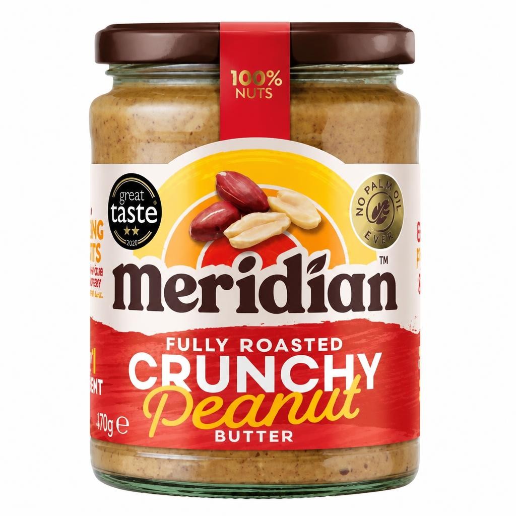 Meridian Crunchy Peanut Butter 470g