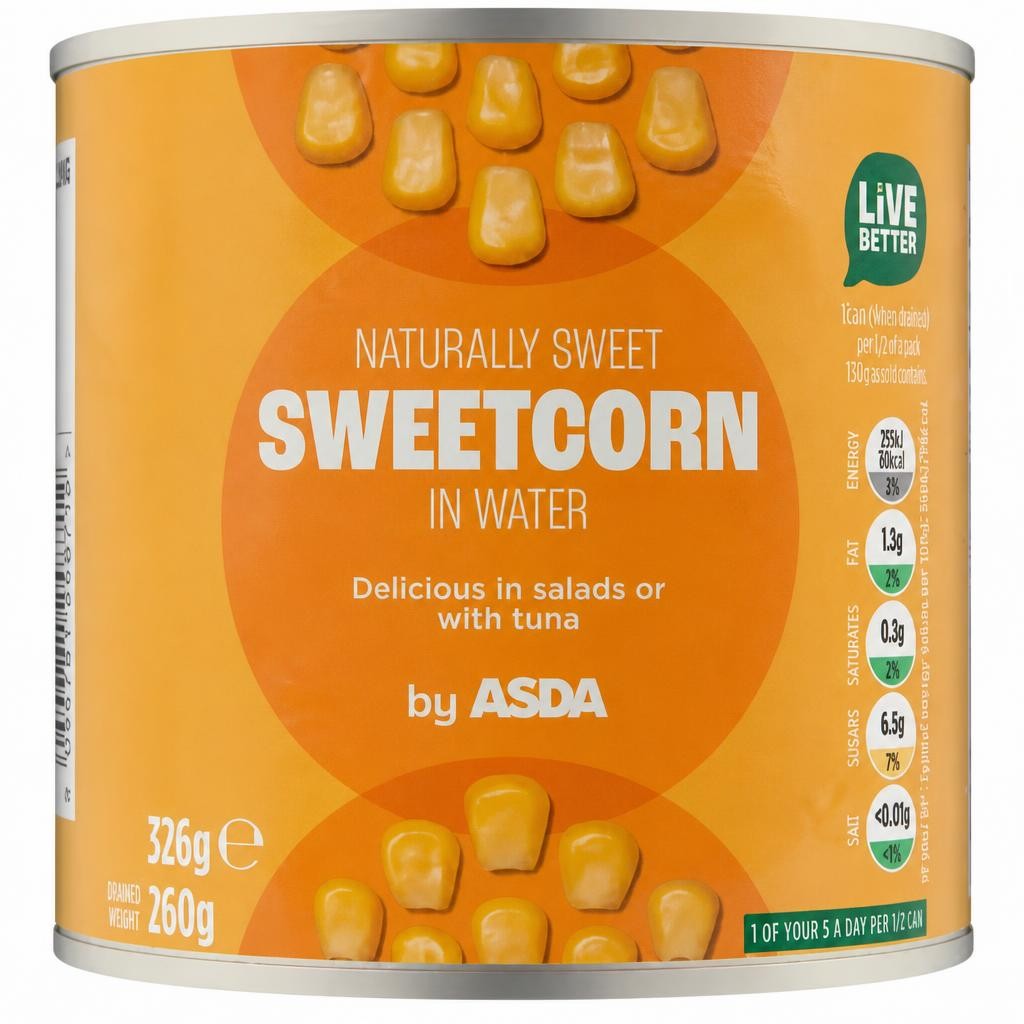 ASDA Sweetcorn in Water 326g