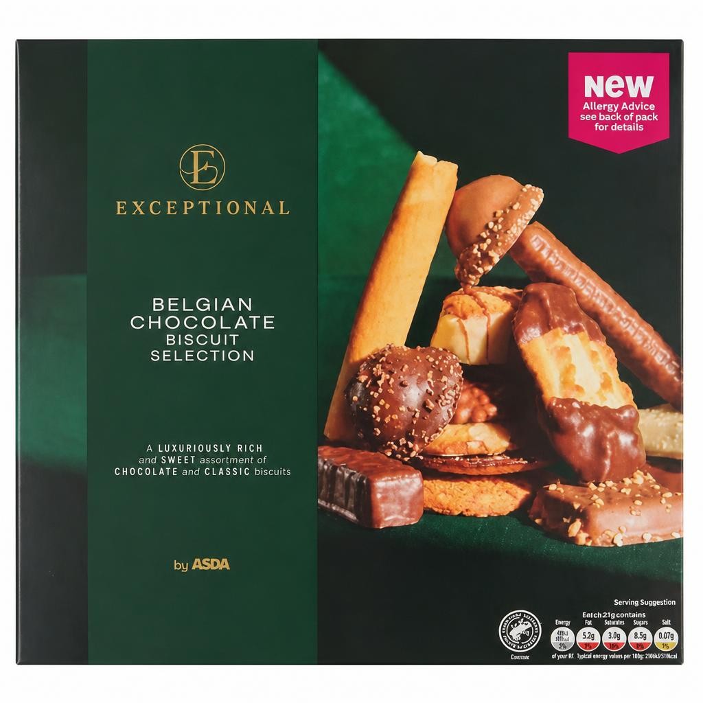 Exceptional By Asda Exceptional by  Belgian Chocolate Biscuit Selection 375g