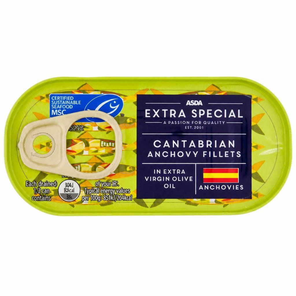 ASDA Extra Special Cantabrian Anchovy Fillets 50g