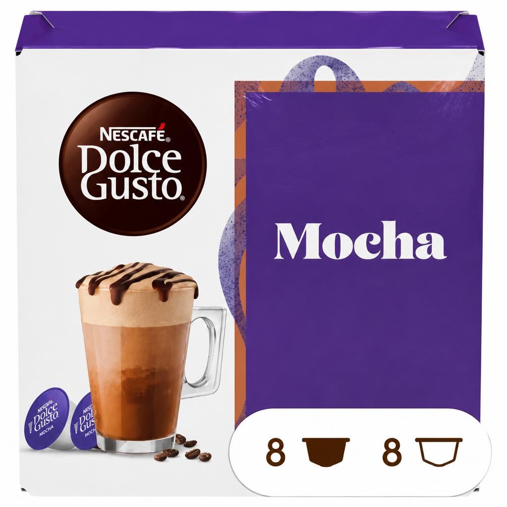 Nescafe Dolce Gusto Mocha Coffee Pods x16 (8 Servings)