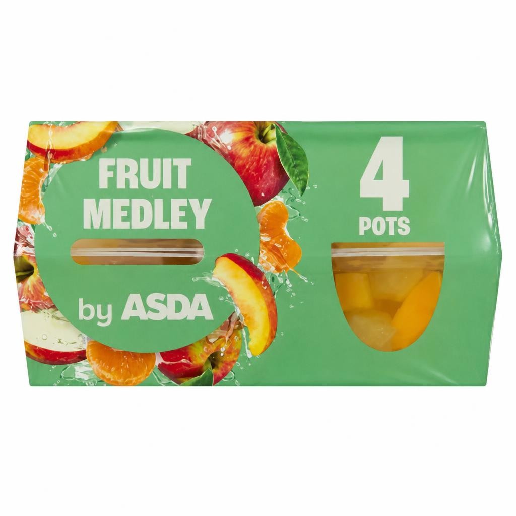 ASDA Fruit Medley Pots 4 x 113g (452g)