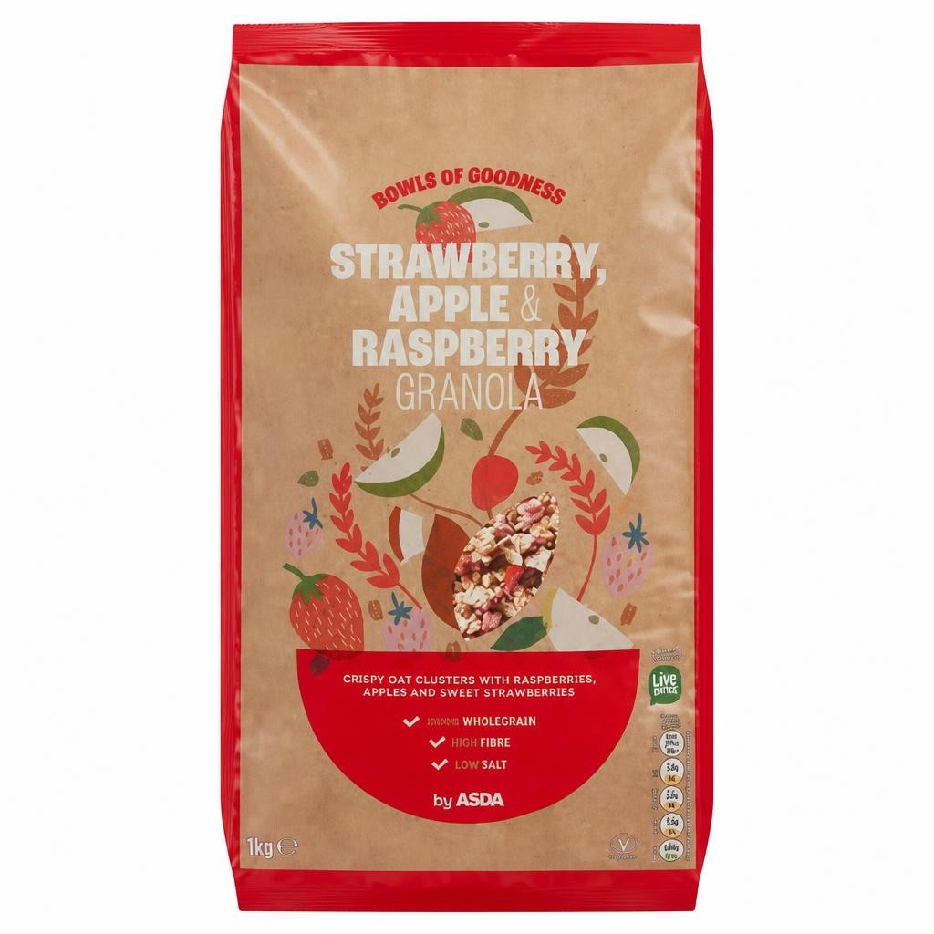 ASDA Strawberry, Apple & Raspberry Granola 1kg