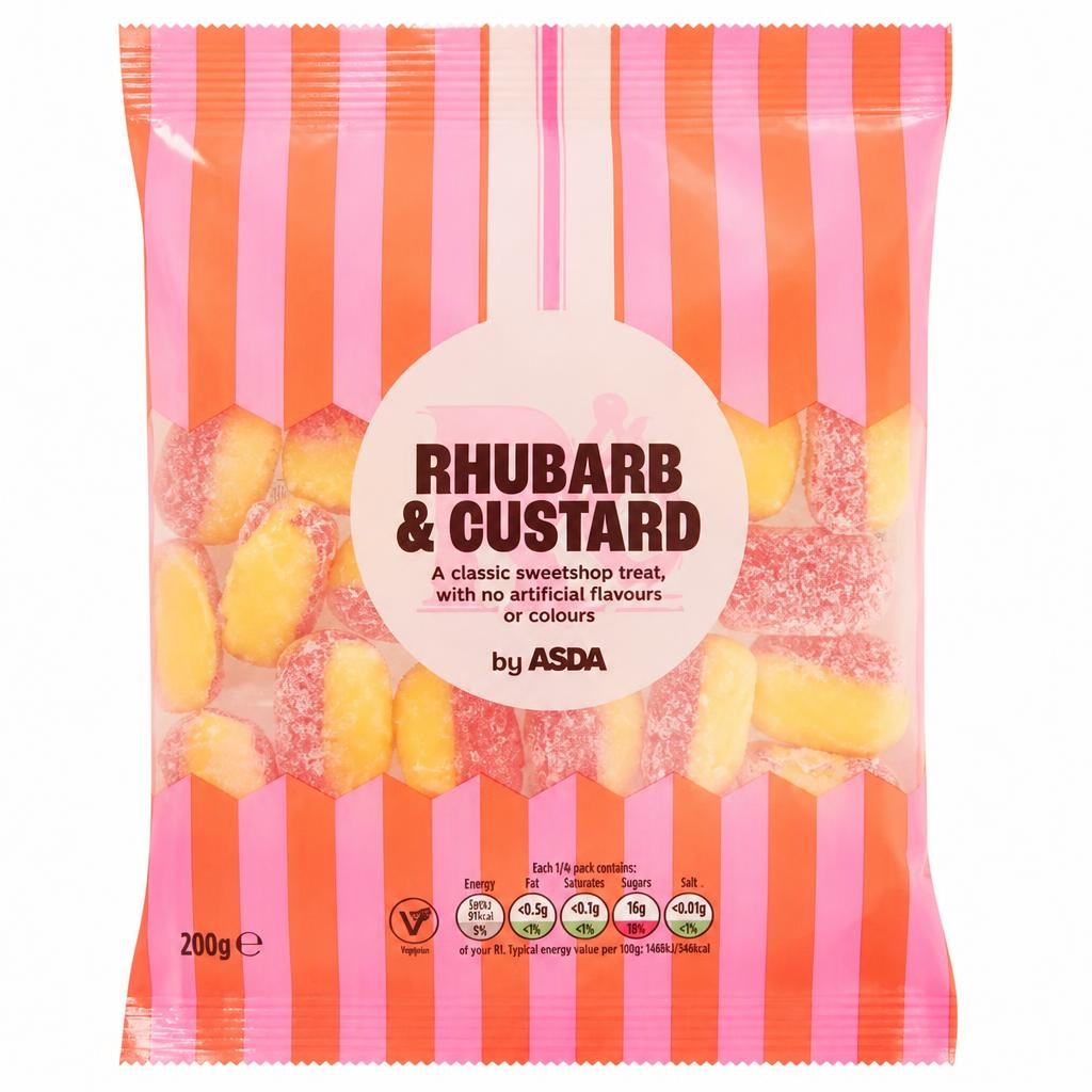 ASDA Rhubarb & Custard 200g