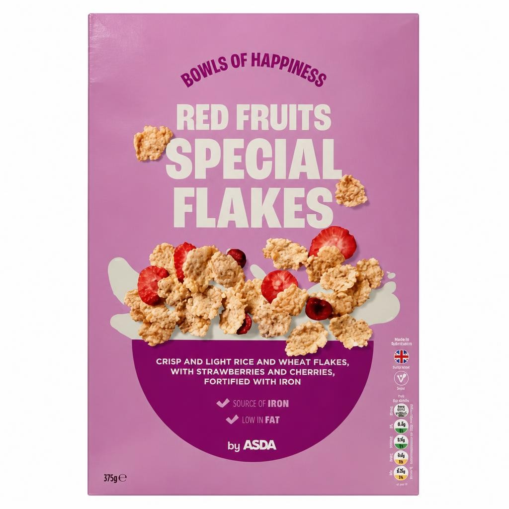 ASDA Red Fruits Special Flakes 375g