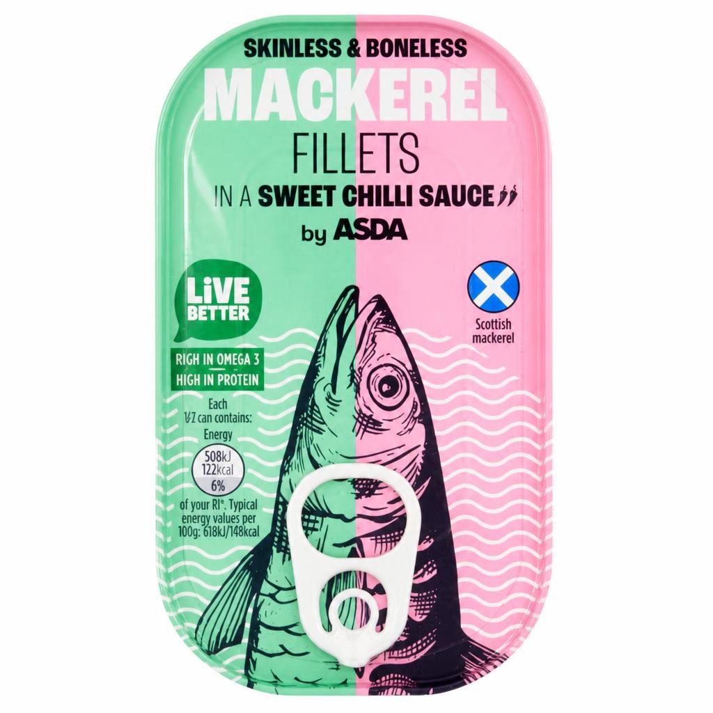 ASDA Mackerel Fillets in a Sweet Chilli Sauce 125g