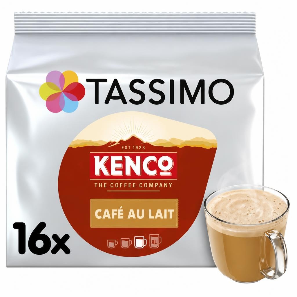 Tassimo Kenco Café Au Lait Coffee Pods x16