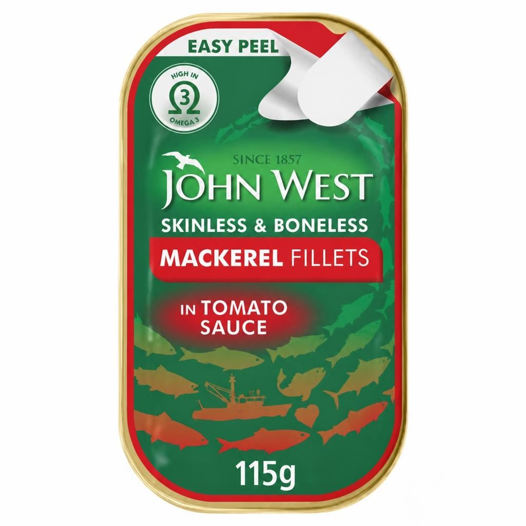 John West Mackerel Fillets in Tomato Sauce 115g