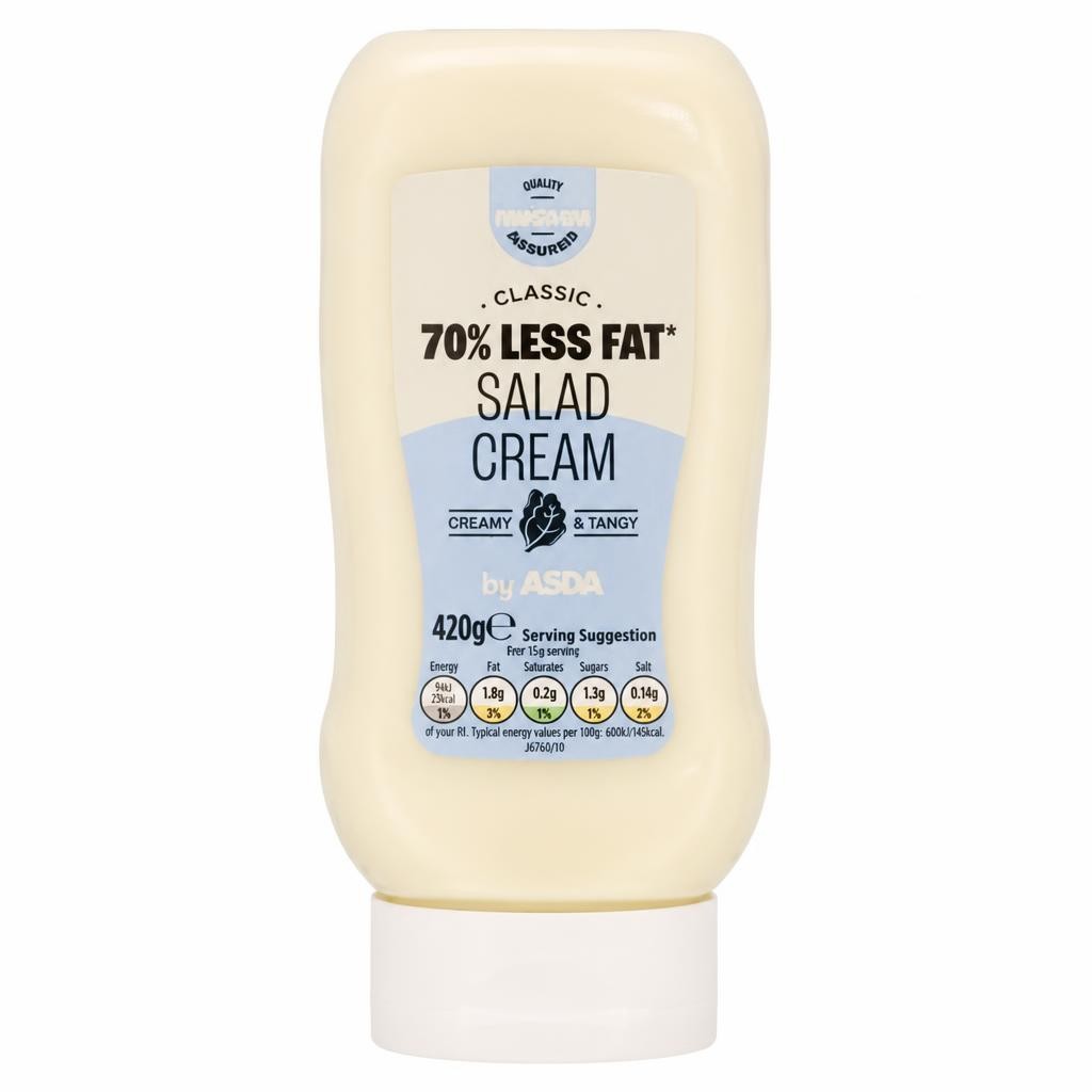 ASDA Classic 70% Less Fat Salad Cream 420g