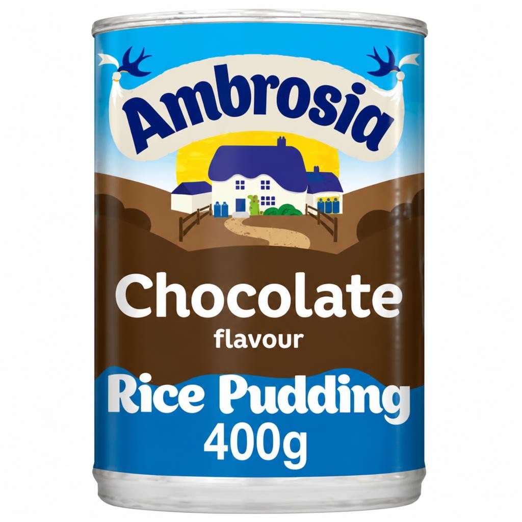 Ambrosia Chocolate Rice Pudding Dessert Can 400g