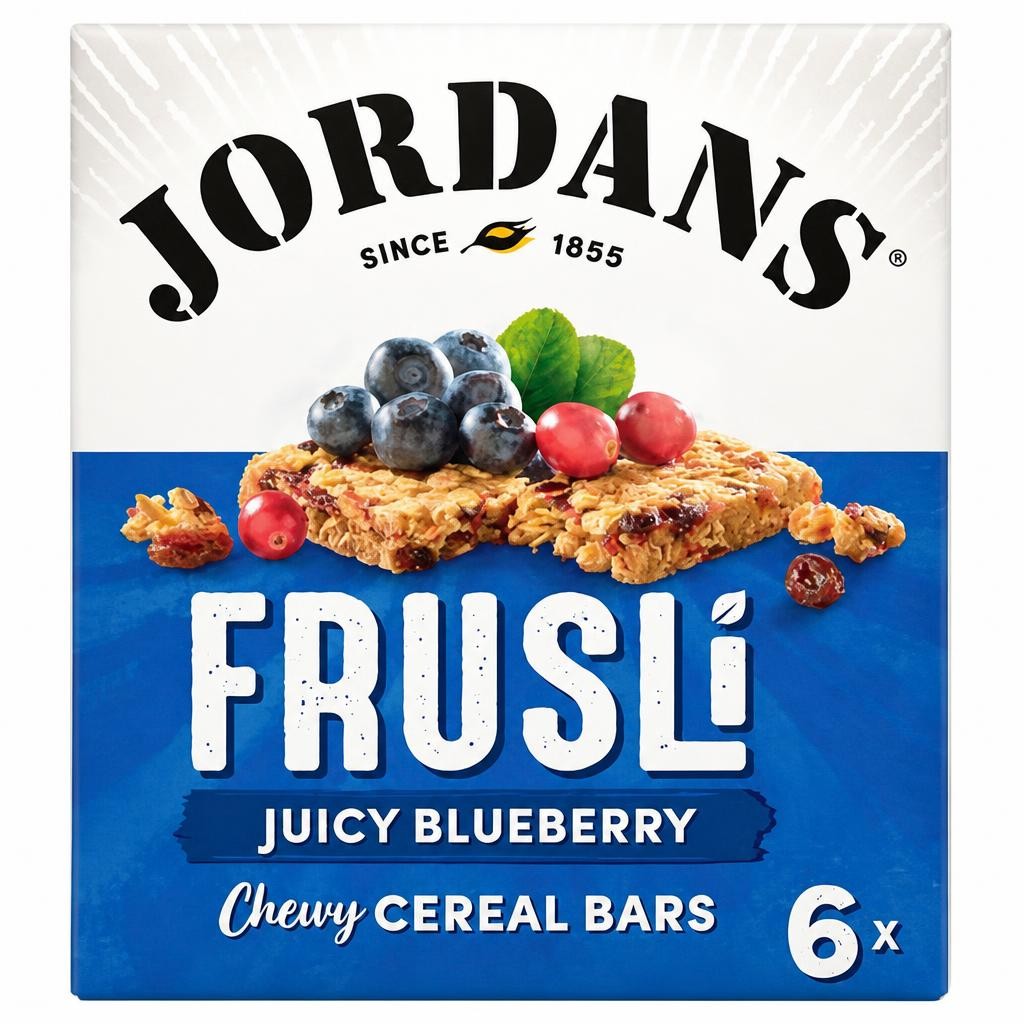 Jordans Frusli Juicy Blueberries Cereal Bars 6 x 30g (180g)