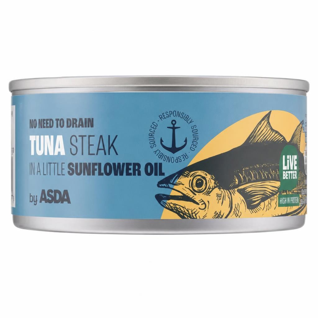 ASDA Tuna Steaks in a Little Sunflower Oil 110g