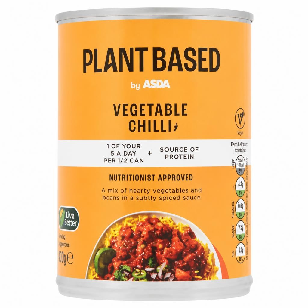ASDA Plant Based Vegetable Chilli 392g