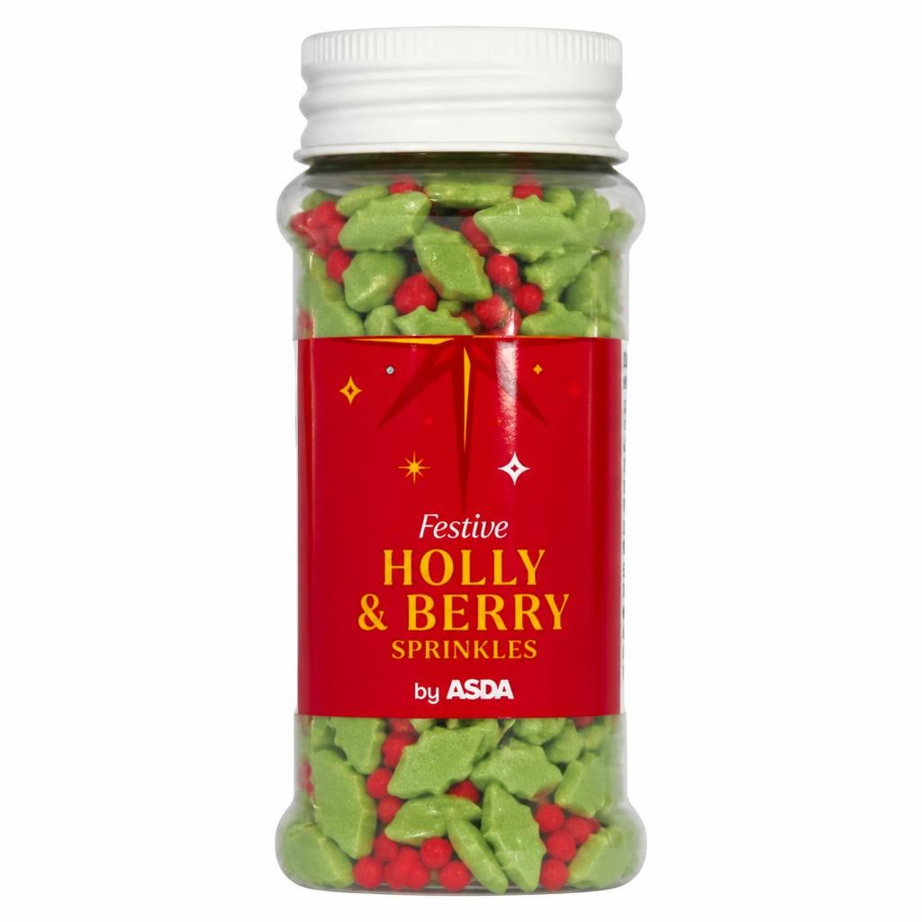 ASDA Festive Holly & Berry Sprinkles 65g