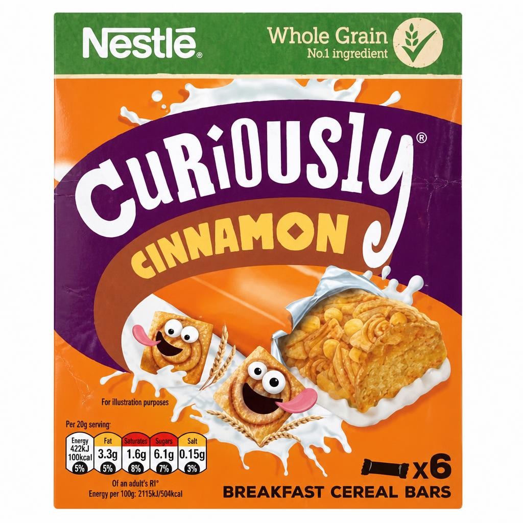 Nestle Nestlé  Cinnamon Breakfast Cereal Bars Multipack 6 x 25g 150g