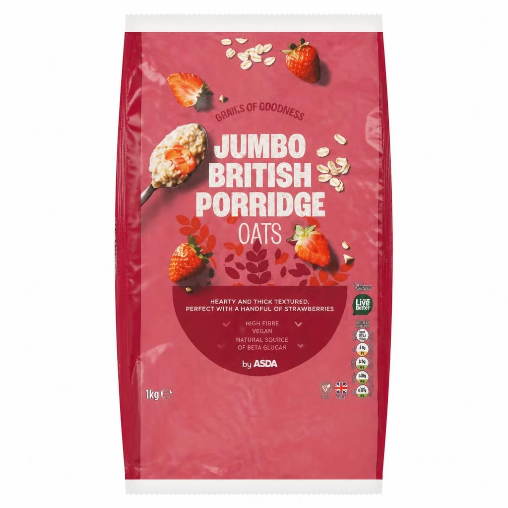 ASDA Jumbo British Porridge Oats 1kg
