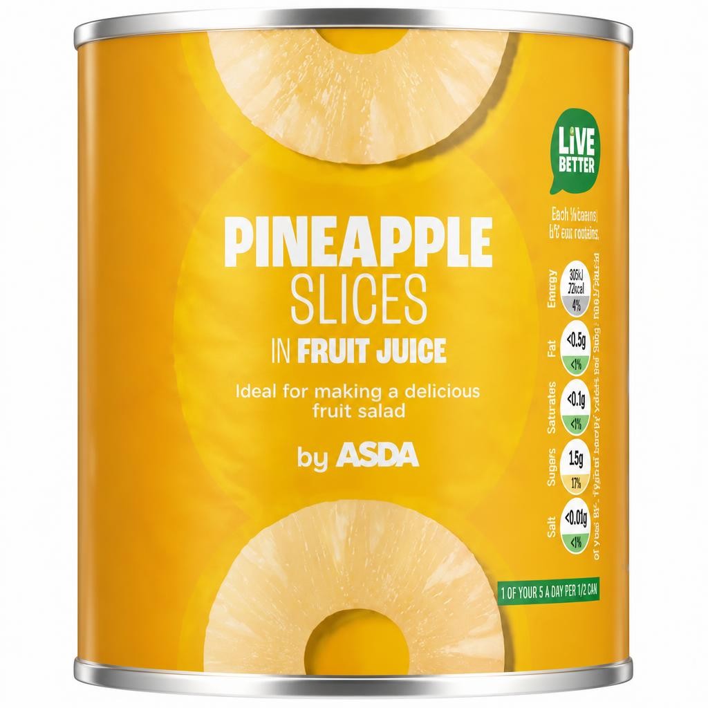 ASDA Pineapple Slices in Fruit Juice 432g