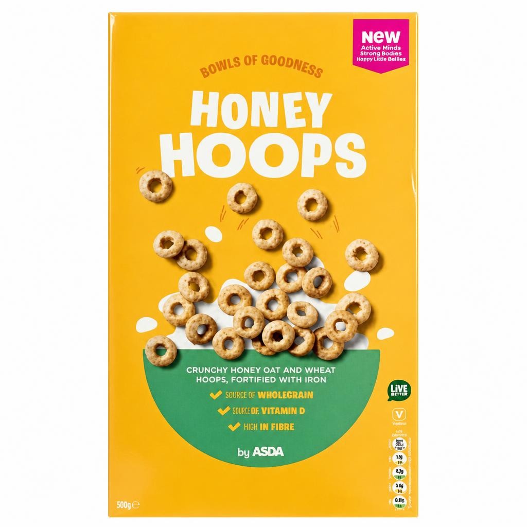 ASDA Honey Hoops 500g