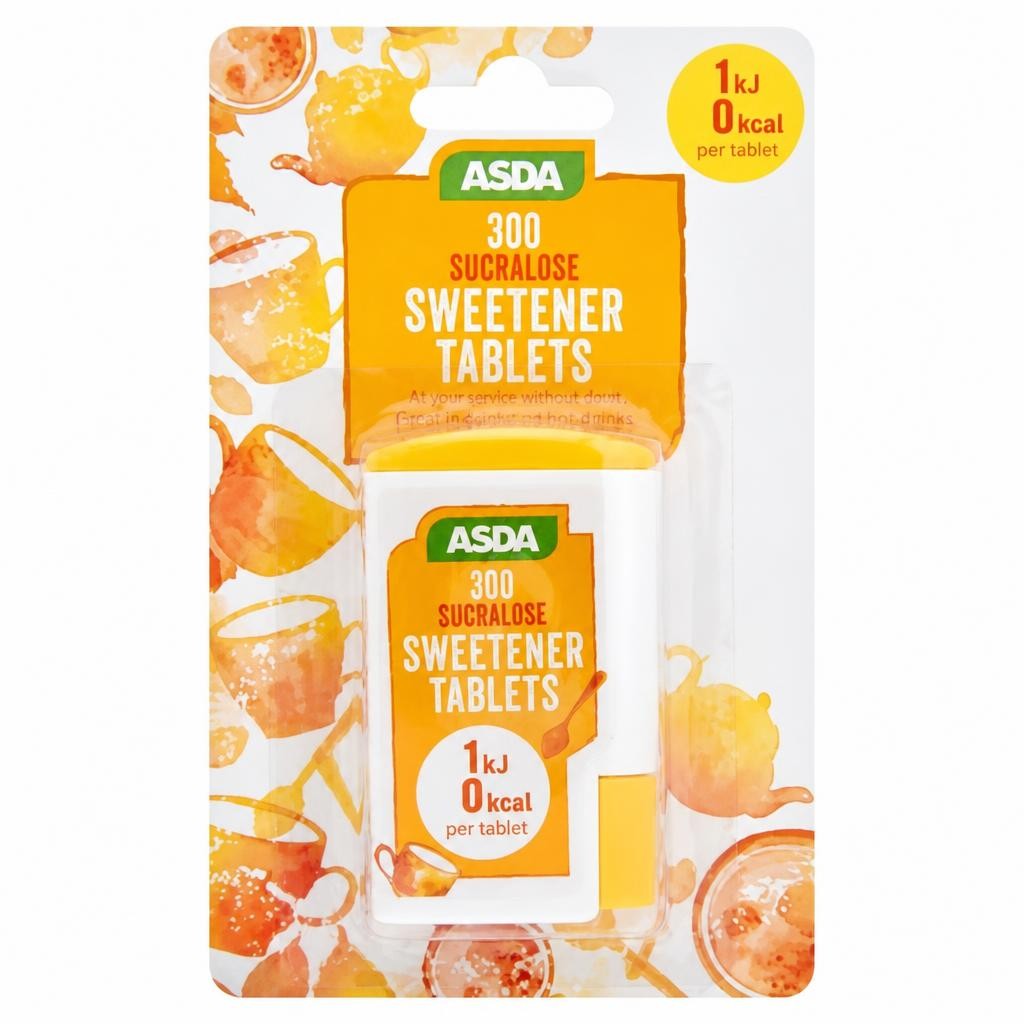 ASDA 300 Sucralose Sweetener Tablets 15.6g